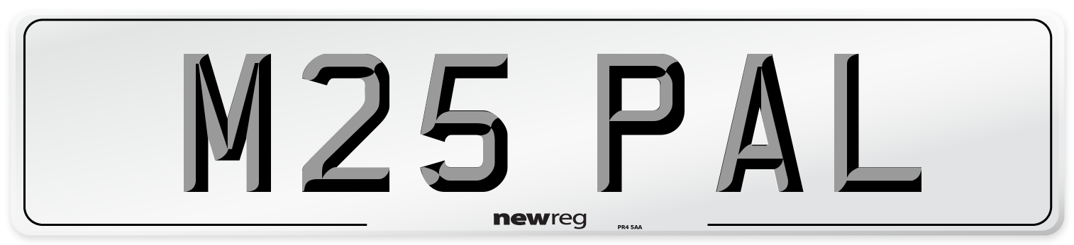 M25 PAL Number Plate from New Reg